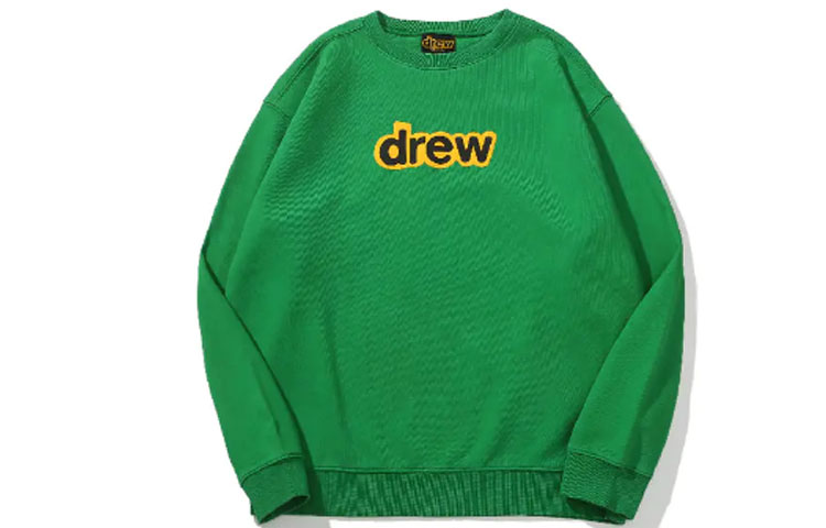 Order Drew House SS21秘密款绿色男女同款抓绒套头衫卫衣。 DR-SS21-77