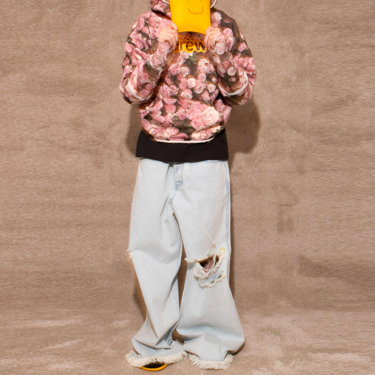 Shop Drew House Secret Deconstructed Hoodie Rose Unisex Pullover Fleece Multicolor DR-SS22-465