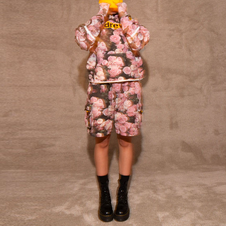 Purchase Drew House Secret Deconstructed Hoodie Rose Unisex Pullover Fleece Multicolor DR-SS22-465