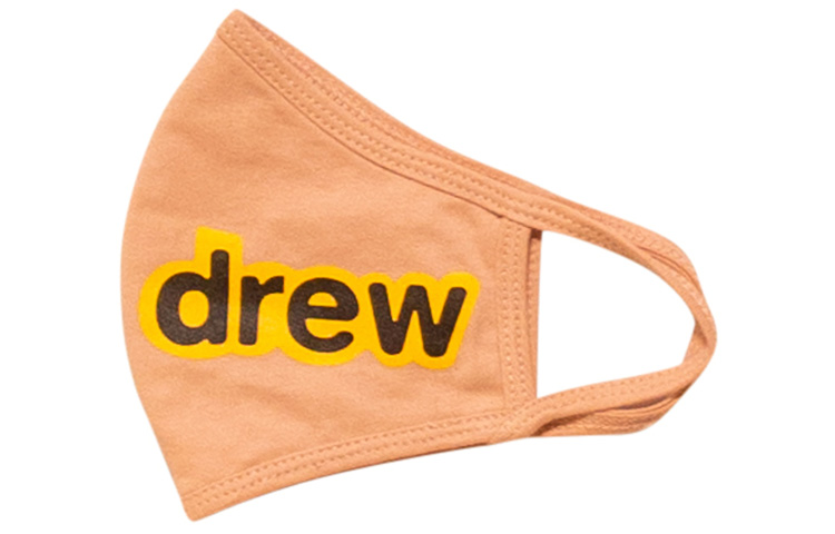 Drew House Secret Facemask Dusty Rose Unisex Letter Print Mask DH-SEFMDTR