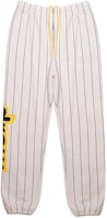 Drew House Secret House Navy Pinstripe Sweatpants SS22 Beige Unisex Joggers. DR-SS22-425 Drew House Secret House Navy Pinstripe Sweatpants SS22 Beige Unisex Joggers. DR-SS22-425