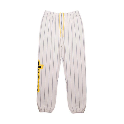 Drew House Secret House Navy Pinstripe Sweatpants SS22 Beige Unisex Joggers. DR-SS22-425