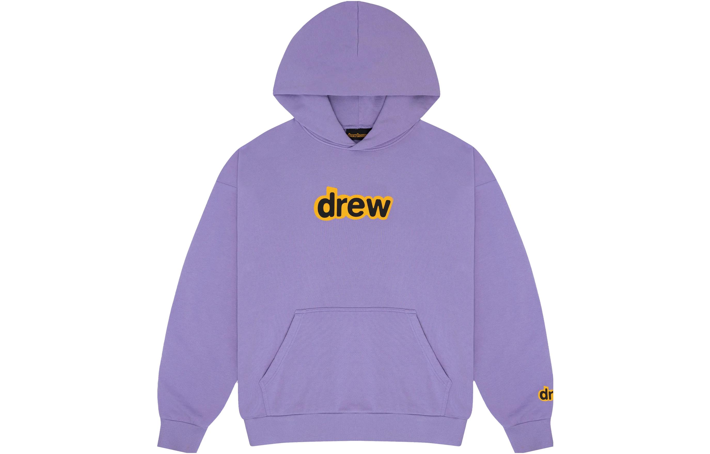 Drew House Secret Lavender Hoodie Pullover Letter Print Oversized - . DR-SS23-74