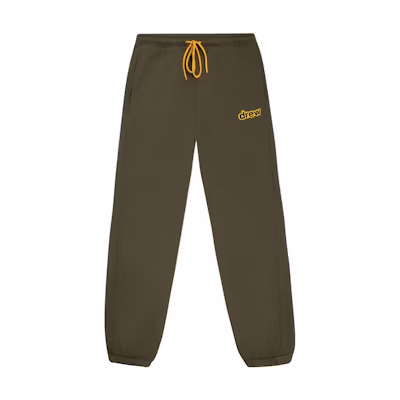 Drew House Secret Letter Logo Sweatpants Midnight Olive Unisex Knit Joggers. DR-SS22-218