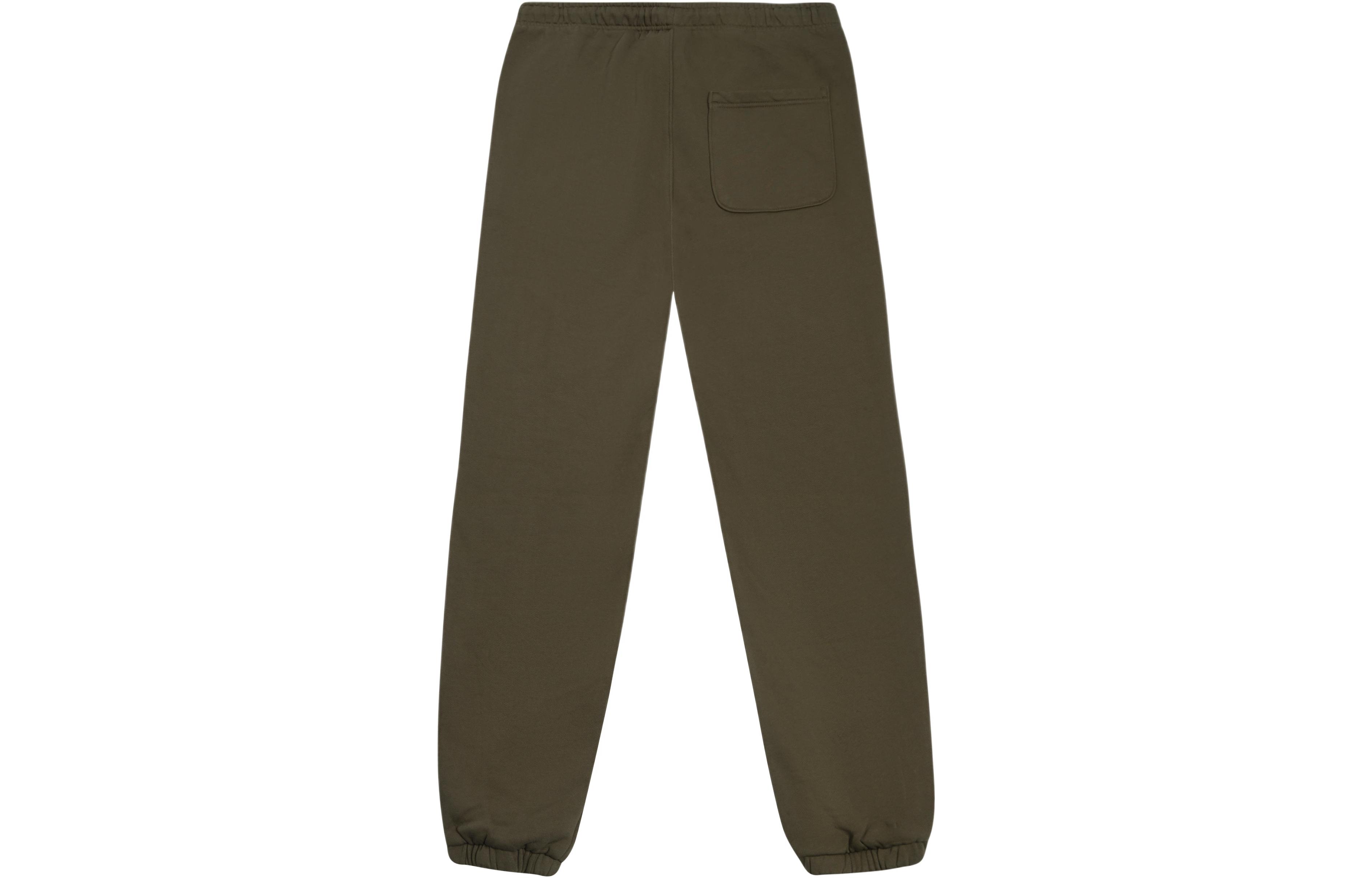 Lookbook Drew House秘密字母标志运动裤午夜橄榄男女针织休闲裤。 DR-SS22-218