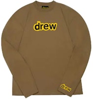Drew House Secret Logo Long Sleeve Tee Unisex Brown DR-SS20-51 Drew House Secret Logo Long Sleeve Tee Unisex Brown DR-SS20-51
