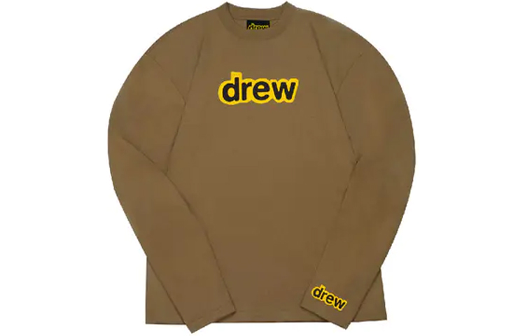 Order Drew House 秘密標誌長袖上衣 男女同款 棕色 DR-SS20-51