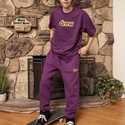 Drew House 隱藏Logo深紫色運動長褲 男女款 DR-FW20-188 Shop Drew House 隱藏Logo深紫色運動長褲 男女款 DR-FW20-188