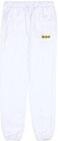Drew House Secret Logo Unisex White Track Pants DR-SS20-019 Drew House Secret Logo Unisex White Track Pants DR-SS20-019