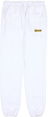 드류 하우스 시크릿 로고 유니섹스 화이트 트랙 팬츠 DR-SS20-019 Buy 드류 하우스 시크릿 로고 유니섹스 화이트 트랙 팬츠 DR-SS20-019