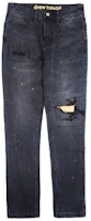 Drew House Secret Smiley Letter Logo Ink-Dye Unisex Vintage Black Jeans DR-SS20-014 Drew House Secret Smiley Letter Logo Ink-Dye Unisex Vintage Black Jeans DR-SS20-014