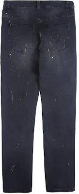 드류 하우스 스마일리 로고 빈티지 블랙 잉크 염색 유니섹스 청바지 DR-SS20-014 Lookbook 드류 하우스 스마일리 로고 빈티지 블랙 잉크 염색 유니섹스 청바지 DR-SS20-014