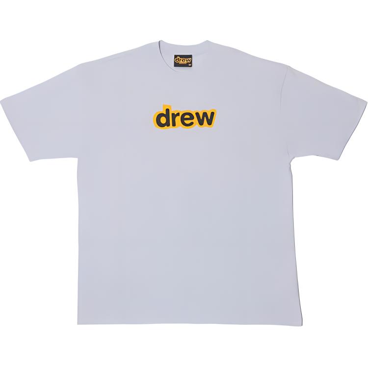 Drew House Secret SS Tee Light Blue Unisex Letter Logo Print Crewneck T-Shirt. DR-SS21-139