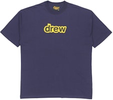 Drew House Secret Ss Tee Navy Letter Logo Unisex Crewneck T-Shirt. DR-SS21-147 Drew House Secret Ss Tee Navy Letter Logo Unisex Crewneck T-Shirt. DR-SS21-147