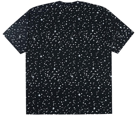 Camiseta Negra Unisex Drew House Logo Estrellado Noche - Estilo Hip-Hop. DR-FW21-128 Lookbook Camiseta Negra Unisex Drew House Logo Estrellado Noche - Estilo Hip-Hop. DR-FW21-128