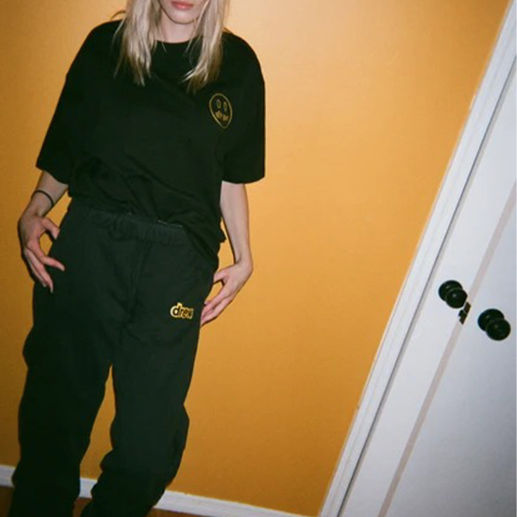 Details for Drew House 隱藏款男女黑色運動長褲 DR-SS20-56