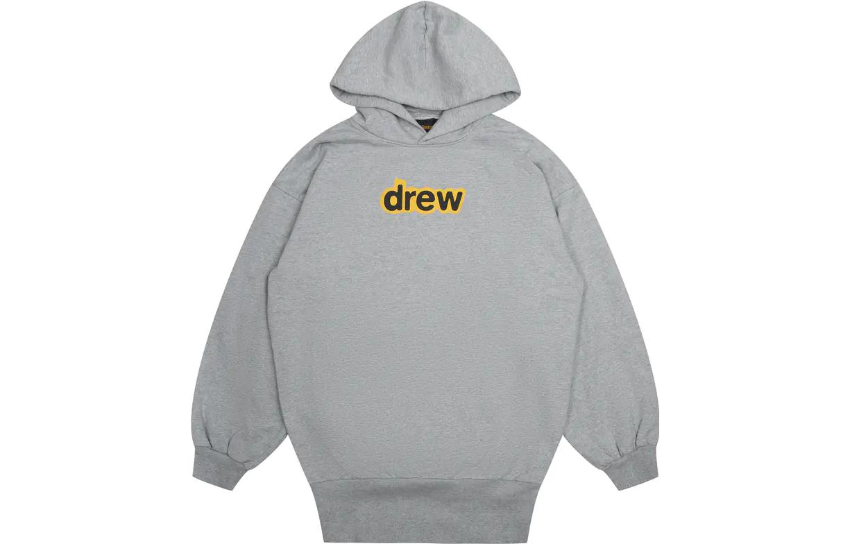 Order Drew House Secret Verdugo Hoodie Grey - Oversized Letter Print Hoodie DR-FW22-777