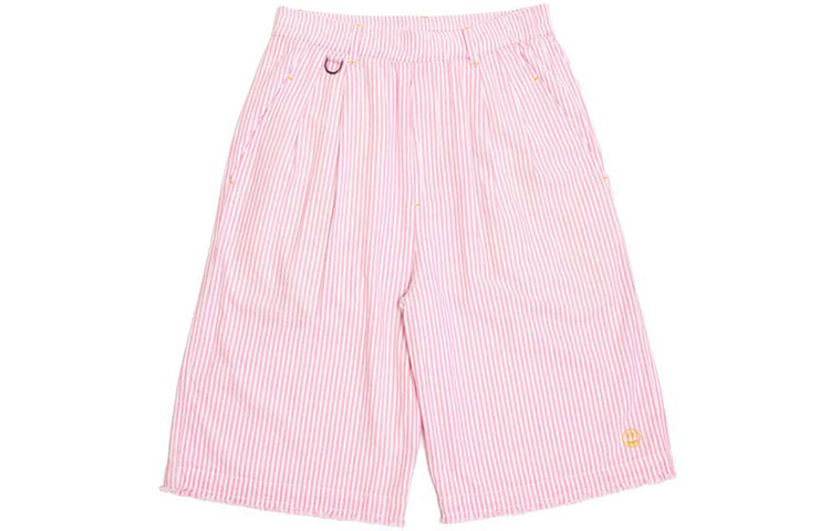 Drew House Seersucker Church Shorts Unisex Pink Striped Shorts. DR-SS21-125