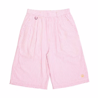 Drew House Seersucker Church Shorts Unisex Pink Striped Shorts. DR-SS21-125
