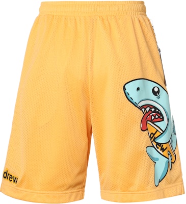 Drew House 鯊魚印花標誌寬鬆中腰籃球短褲 男女適用 DR-SS21-136 Order Drew House 鯊魚印花標誌寬鬆中腰籃球短褲 男女適用 DR-SS21-136
