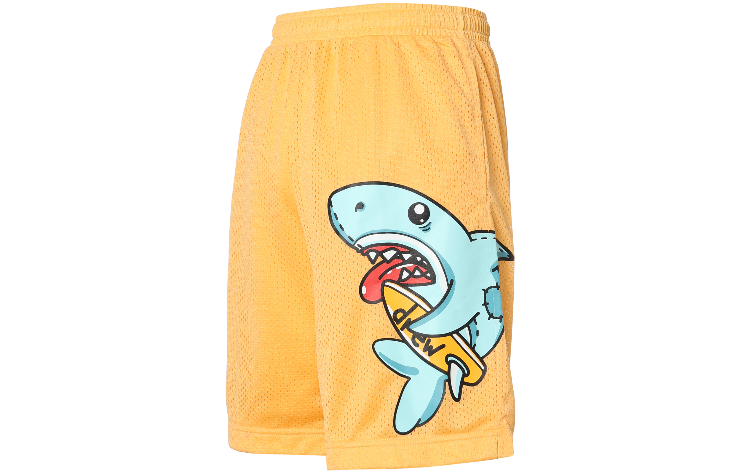 Lookbook Drew House 鯊魚印花標誌寬鬆中腰籃球短褲 男女適用 DR-SS21-136