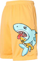 Lookbook Drew House 鯊魚印花標誌寬鬆中腰籃球短褲 男女適用 DR-SS21-136