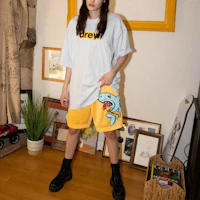 Purchase Drew House 鯊魚印花標誌寬鬆中腰籃球短褲 男女適用 DR-SS21-136