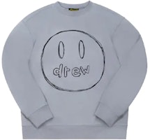 Drew House Sketch Face Logo Fleece Sweatshirt Unisex Grey DR-SS20-57 Drew House Sketch Face Logo Fleece Sweatshirt Unisex Grey DR-SS20-57