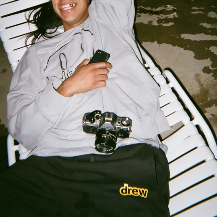 Details for Drew House 素描脸标志灰色男女同款羊毛衫 DR-SS20-57