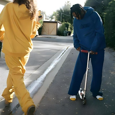 Drew House 金黃直筒運動褲 Skidoodle 男女休閒長褲 DR-SS22-140 Sizing Drew House 金黃直筒運動褲 Skidoodle 男女休閒長褲 DR-SS22-140