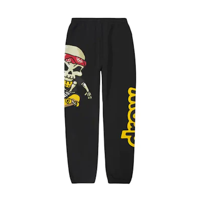 Drew House Skull Logo Knit Sweatpants Unisex Black. DR-SS21-47