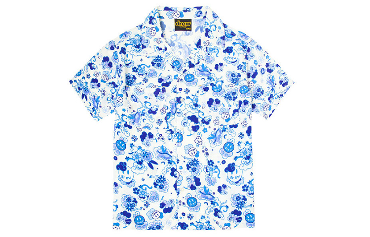 Lookbook Camiseta Unisex Drew House Smile Face Azul Danubio DR-SS20-85