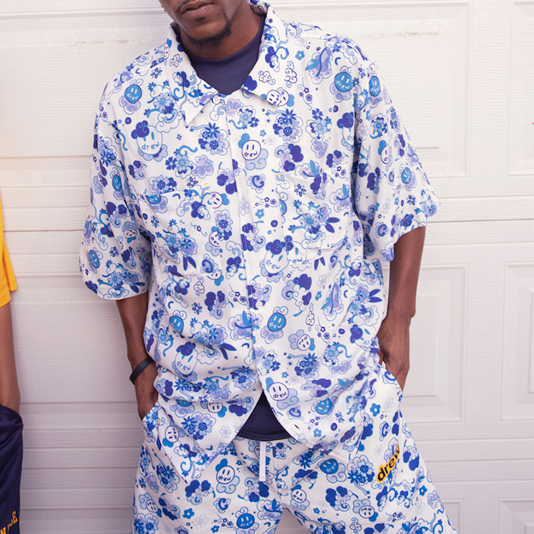 Shop Camiseta Unisex Drew House Smile Face Azul Danubio DR-SS20-85