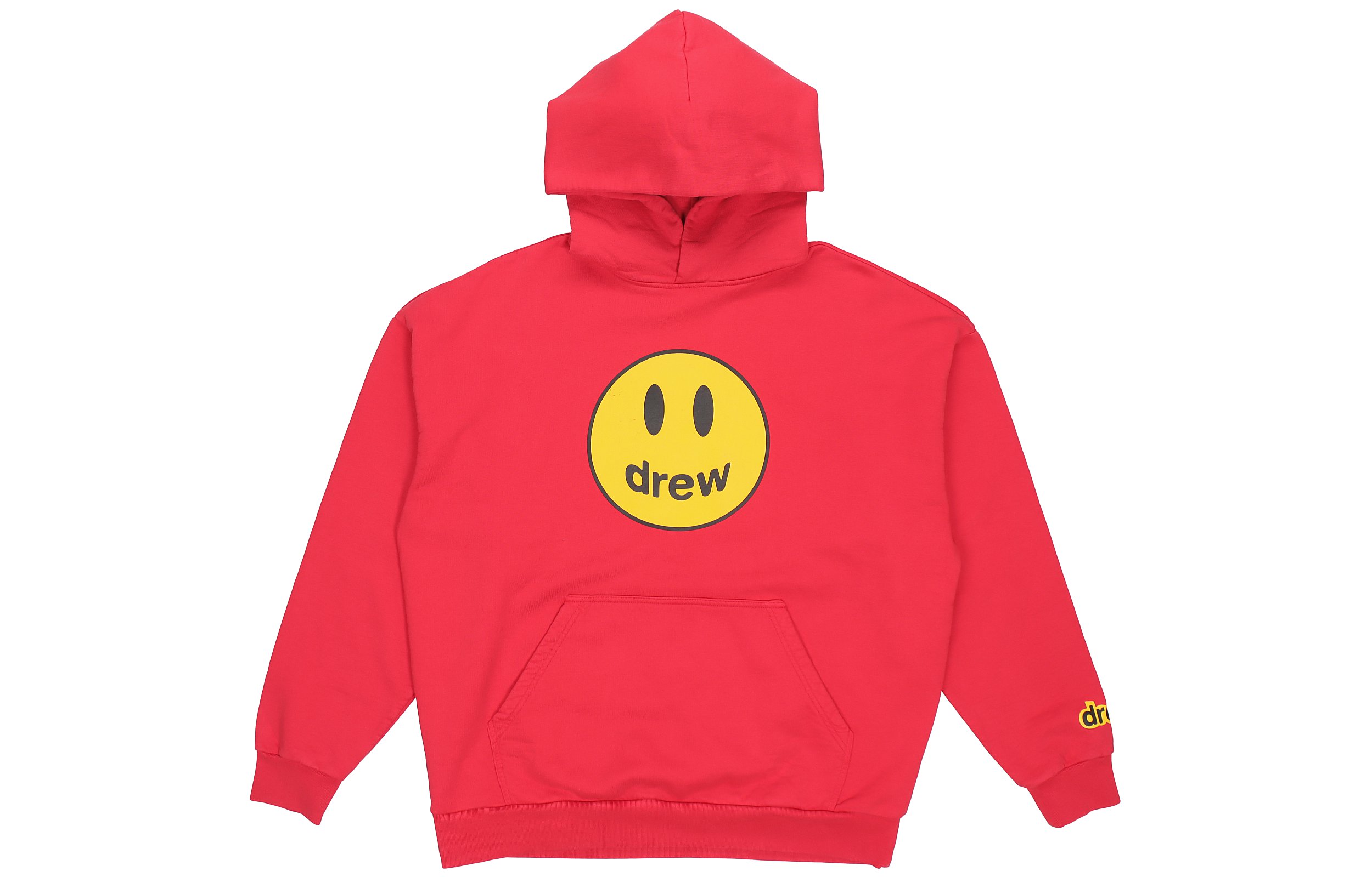 Drew House Smile SS21 Red Logo Hoodie Unisex Smiley Print Pullover DR-SS21-3 圖 2
