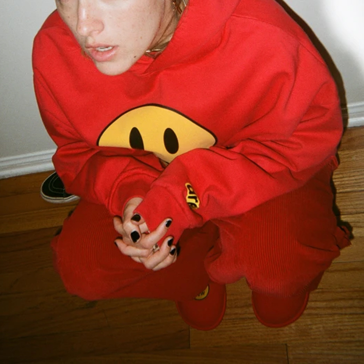 Drew House Smile SS21 Red Logo Hoodie Unisex Smiley Print Pullover DR-SS21-3 圖 4