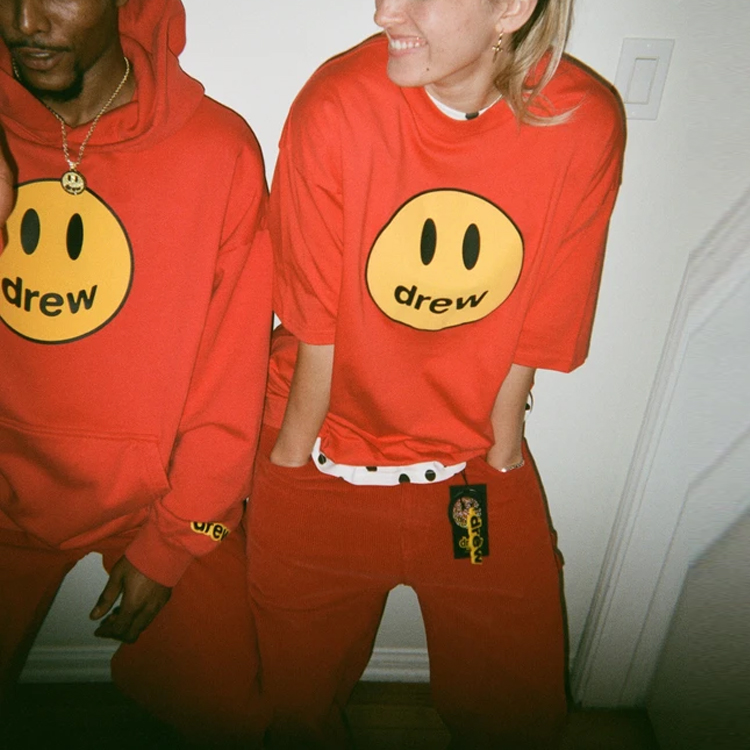 Drew House Smile SS21 Red Logo Hoodie Unisex Smiley Print Pullover DR-SS21-3 圖 6