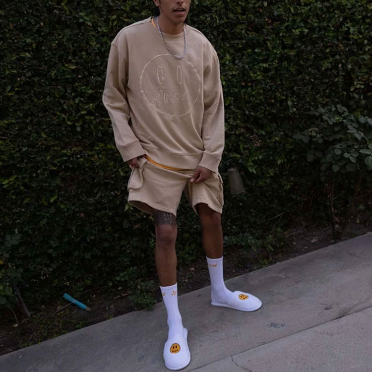 Sizing Drew House Smiley 卡其色多口袋工裝休閒短褲 男女適用 DH-VF5212-KH