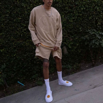 Drew House Smiley 卡其色多口袋工裝休閒短褲 男女適用 DH-VF5212-KH Sizing Drew House Smiley 卡其色多口袋工裝休閒短褲 男女適用 DH-VF5212-KH