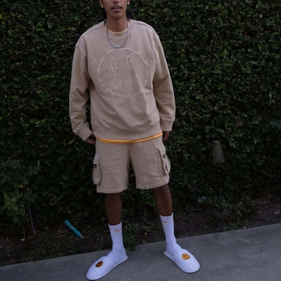 Drew House Smiley 卡其色多口袋工裝休閒短褲 男女適用 DH-VF5212-KH Cheap Drew House Smiley 卡其色多口袋工裝休閒短褲 男女適用 DH-VF5212-KH