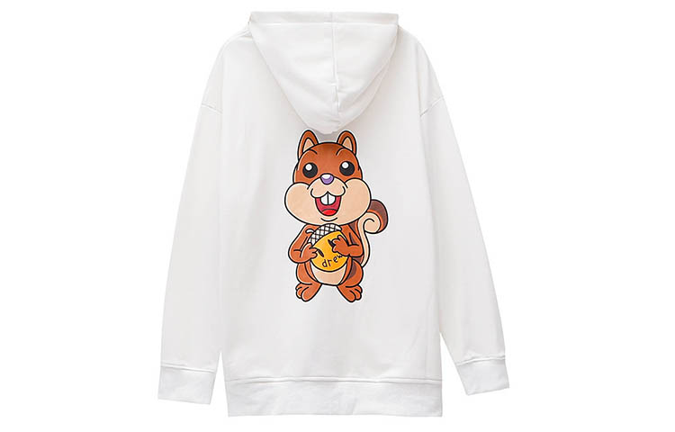 Drew House Smiley Cartoon Squirrel Zip Hoodie Winter Unisex Off White DR-SS20-66