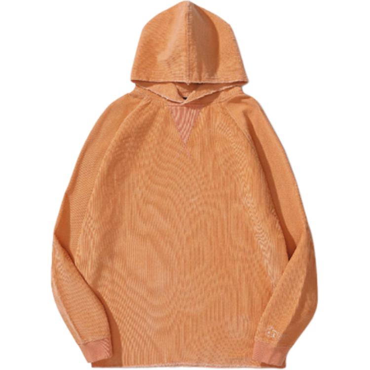 Drew House Smiley Corduroy Hoodie Peach - Unisex Pullover Fleece Orange. DR-SS21-99