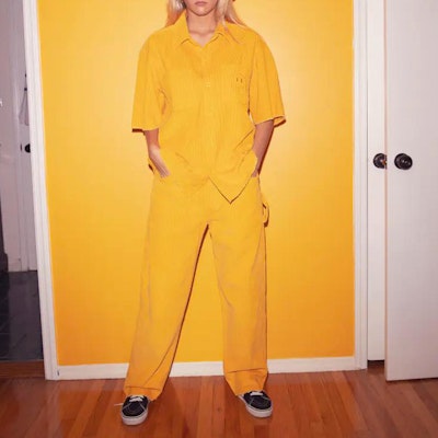 Seluar Drew House Smiley Corduroy Kuning Unisex Retro Panjang Kasual. DR-SS20-79 Purchase Seluar Drew House Smiley Corduroy Kuning Unisex Retro Panjang Kasual. DR-SS20-79