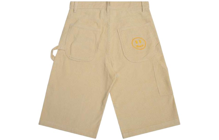Lookbook Drew House Smiley Corduroy Vintage Work Shorts Almond Unisex. DR-SS22-205