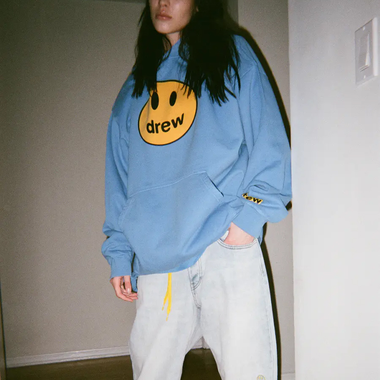 Drew House Smiley Deconstructed Mascot Hoodie - Unisex Letter Print Pullover DR-SS21-113 圖 5