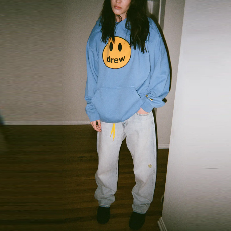 Drew House Smiley Deconstructed Mascot Hoodie - Unisex Letter Print Pullover DR-SS21-113 圖 6