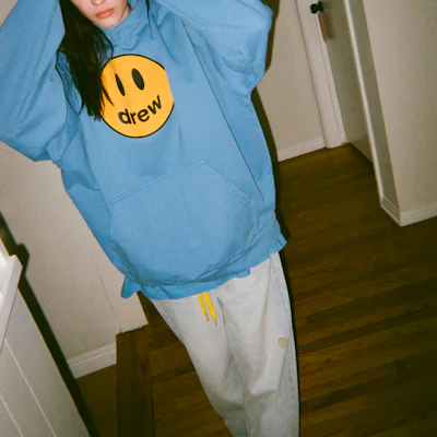 Drew House Smiley Deconstructed Mascot Hoodie - Unisex Letter Print Pullover DR-SS21-113 Sizing Drew House Smiley Deconstructed Mascot Hoodie - Unisex Letter Print Pullover DR-SS21-113