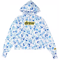 Drew House Smiley Deconstructed Unisex Hoodie Blue Danube DR-SS20-74 Drew House Smiley Deconstructed Unisex Hoodie Blue Danube DR-SS20-74