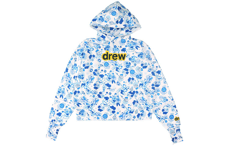 Drew House Smiley Deconstructed Unisex Hoodie Blue Danube DR-SS20-74 圖 2