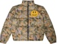 Buy ドリューハウス スマイリーフェイス カモ ハイネック ジップ コットンジャケット ユニセックス カモ. DR-FW22-269