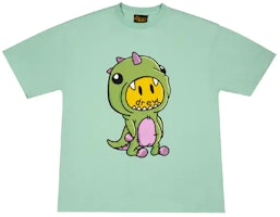 Drew House Smiley Face Cartoon Dinosaur T-Shirt Unisex Mint Green DR-SS20-037 Drew House Smiley Face Cartoon Dinosaur T-Shirt Unisex Mint Green DR-SS20-037